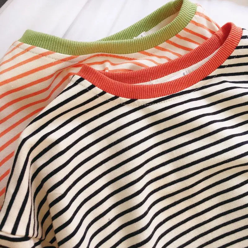 Striped Long Sleeve Baby Tee