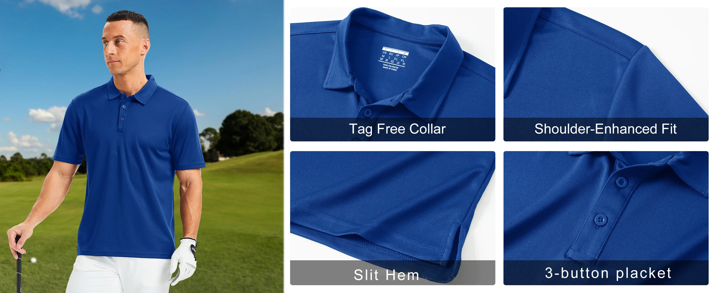 Quick Dry Athletic Golf Polo