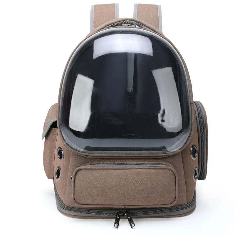 Pet Cat Carrier Bag Outdoor Travel Backpack for Cats Small Dogs Breathable Cat Carrying Bag Pet Supplies Transparent