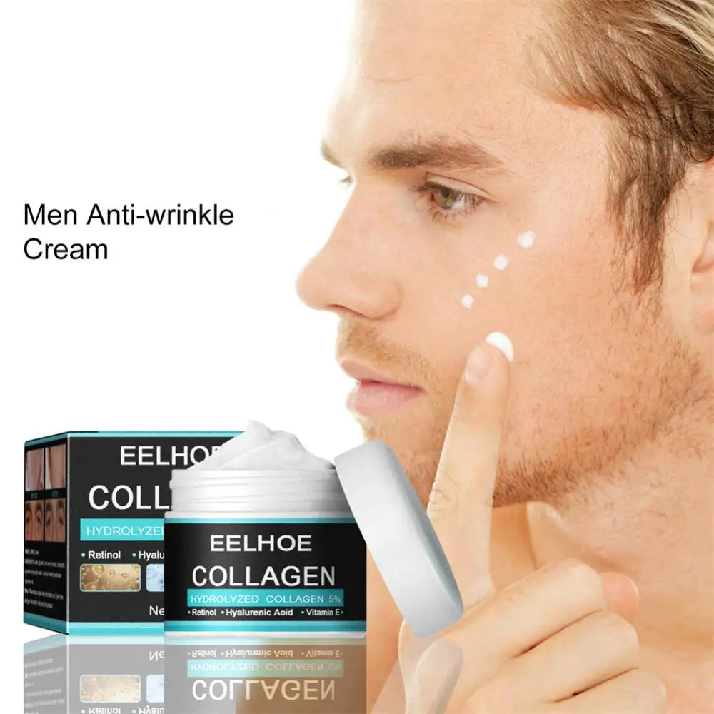 Collagen Creams For Men Improve Skin Quality Face Cream Firming Moisturizing Hyaluronic Acid Cream Facial Skin Care