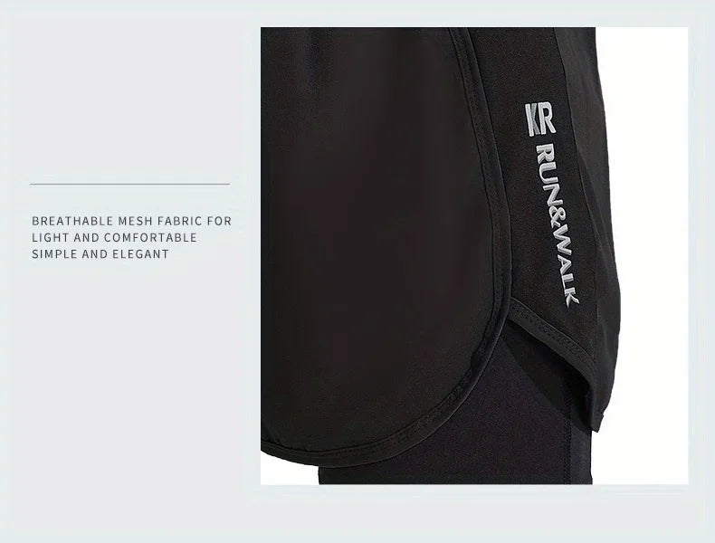 Men's Swim Trunks Quick Dry Athletic Shorts with Compression Liner for Beach Pool Running Gym