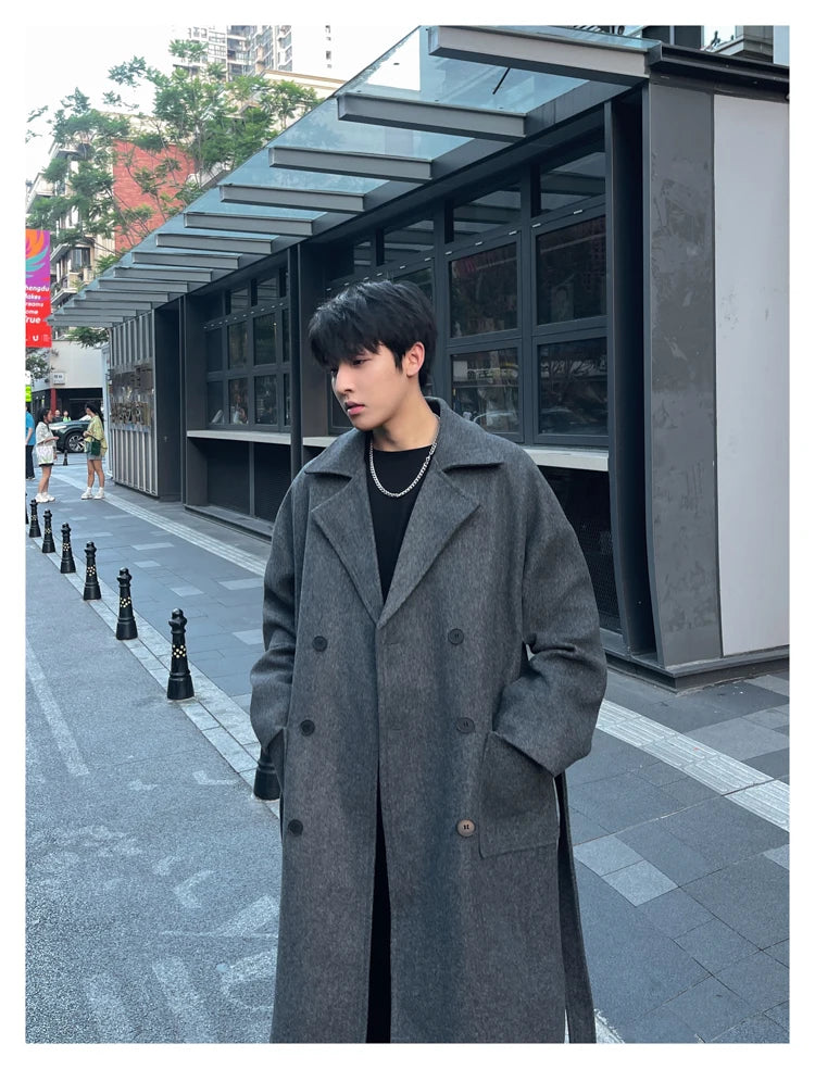 Winter Woolen Long Trench Coat