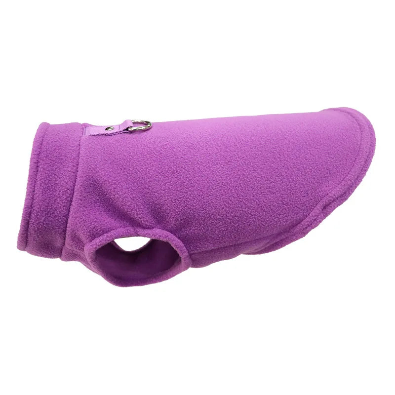 D-Ring Warm Fleece Dog Vest