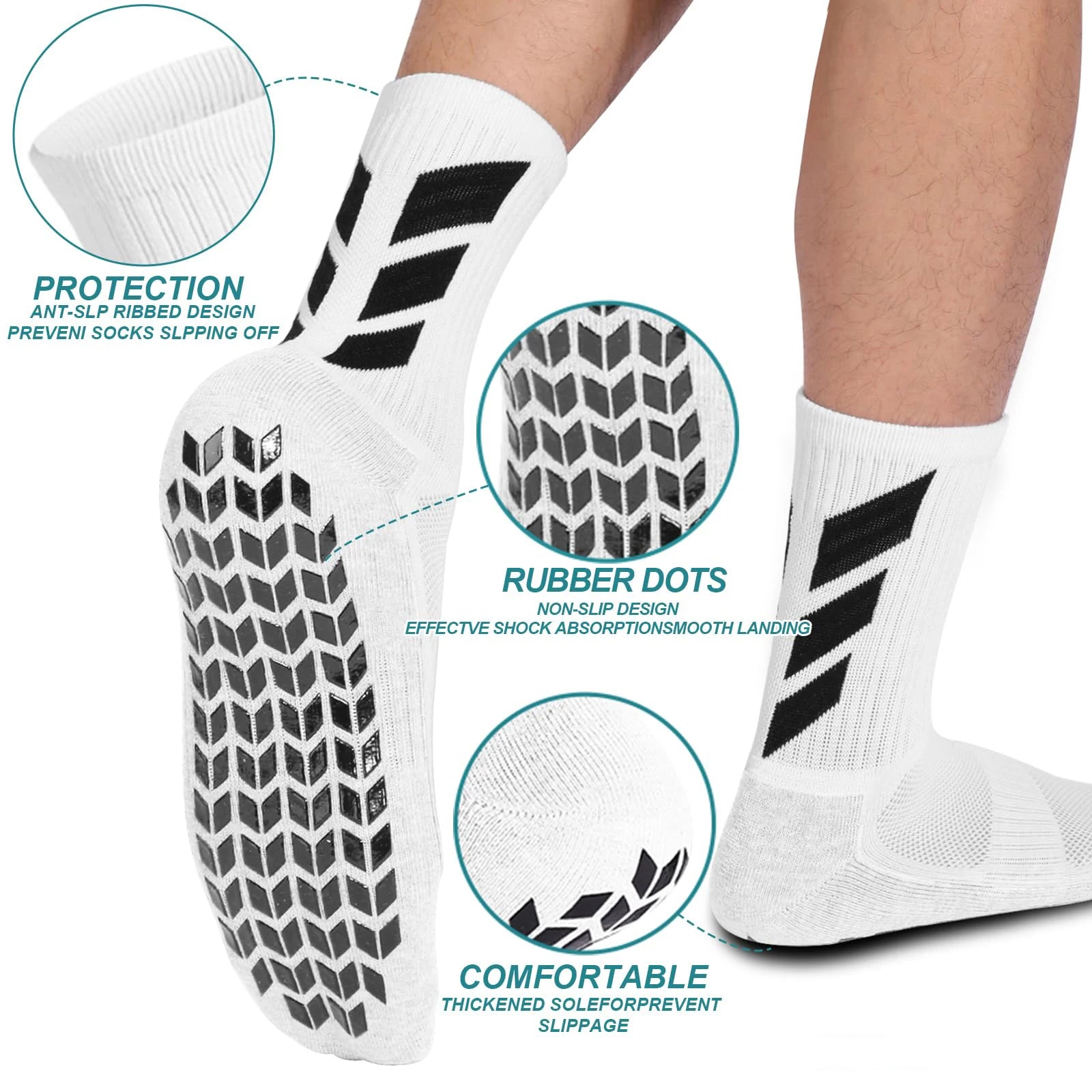 Grip Knee Sport Training Socks