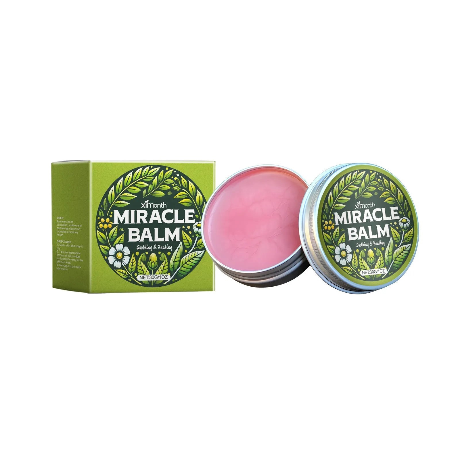 Natural Herbal Miracle Balm 30g Soothing Relief Dry Skin Hydrating Repair Body Care Cream Easy To Apply