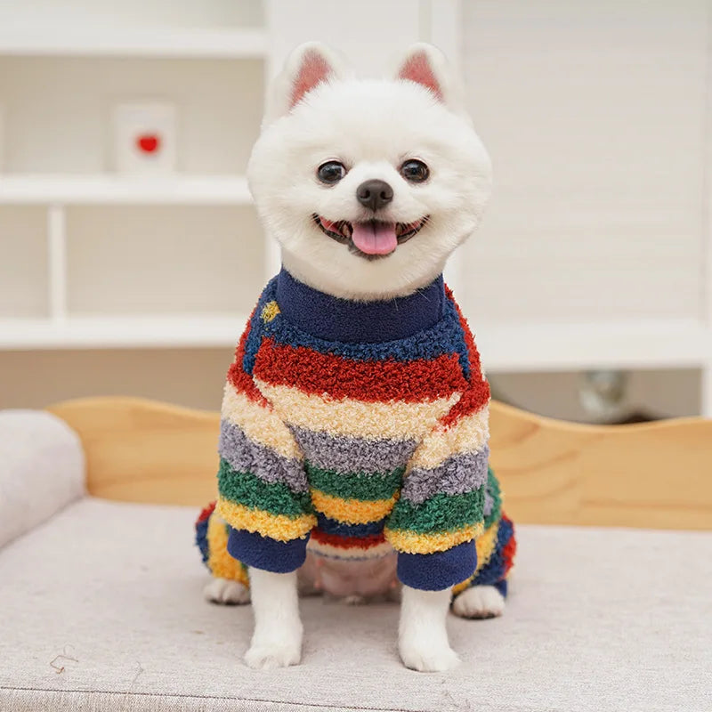 Pet Dog Clothes Soft Warm Fleece Dogs Jumpsuits Pet Clothing for Small Dogs Puppy Cats Clothes Chihuahua Yorkshire Costume Coat