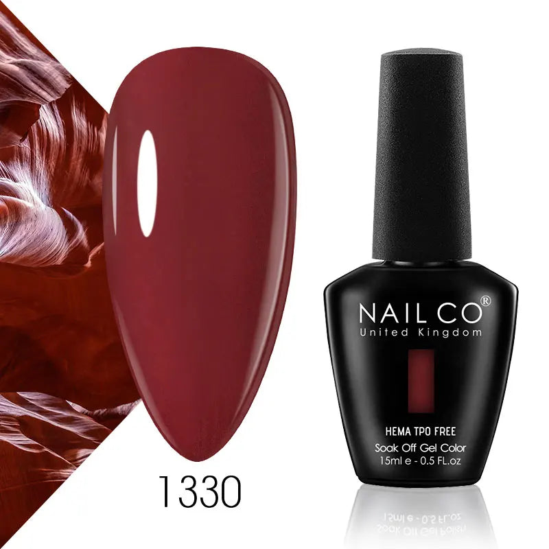 NAILCO 15ml Nail Gel Polish Semi Permanent UV Varnish Nails Art Gel Vernis Manicure TOP BASE Nails Products Supplies Equipment