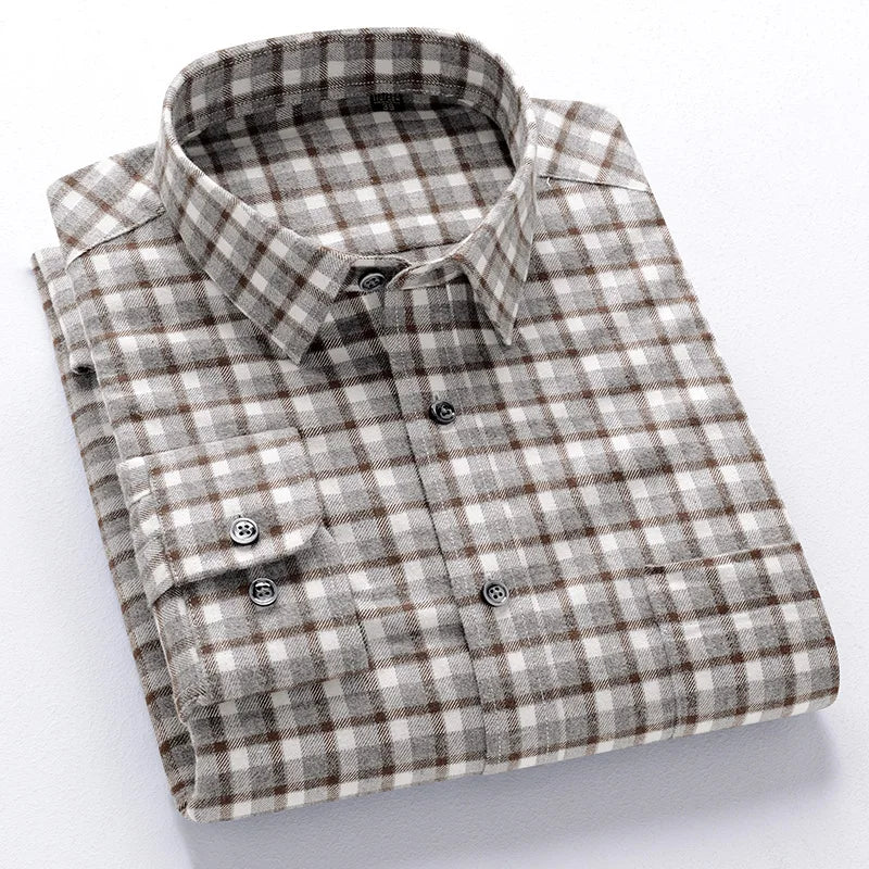 Striped Cotton Long Sleeve Shirt
