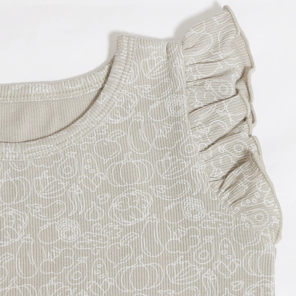Ribbed Summer Kids Casual Set