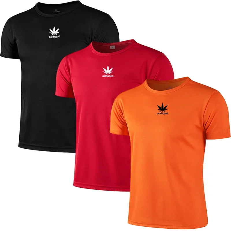 3 in 1 Workout Shirt for Men Athletic Running Gym Quick Dry Short Sleeve Performance Moisture Wicking T-Shirt