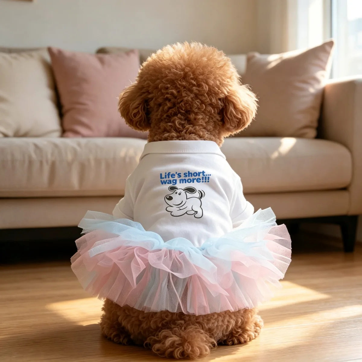 1pc  Pet Dress Adorable Printed Design Pet Apparel Dog Cat Dress Fit for  Bichon Teddy Puppy Kitten Daily Outing Dress