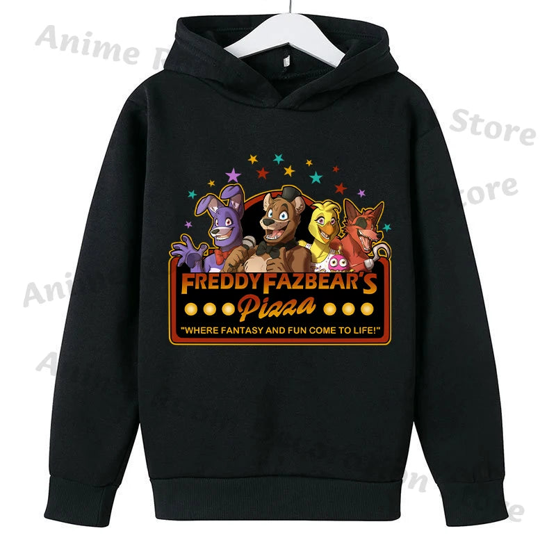 Kids Cartoon Sporty Pullover Hoodie
