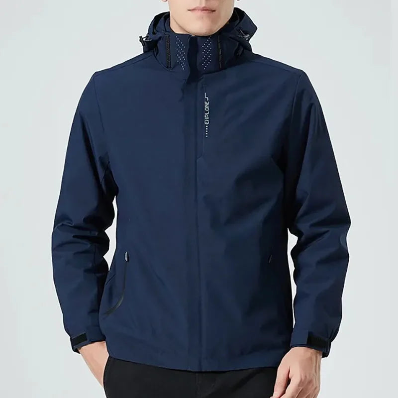 King Billion Men's Outdoor Hooded Windbreaker Jacket