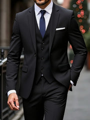 Modern Straight Fit Three Piece Suit