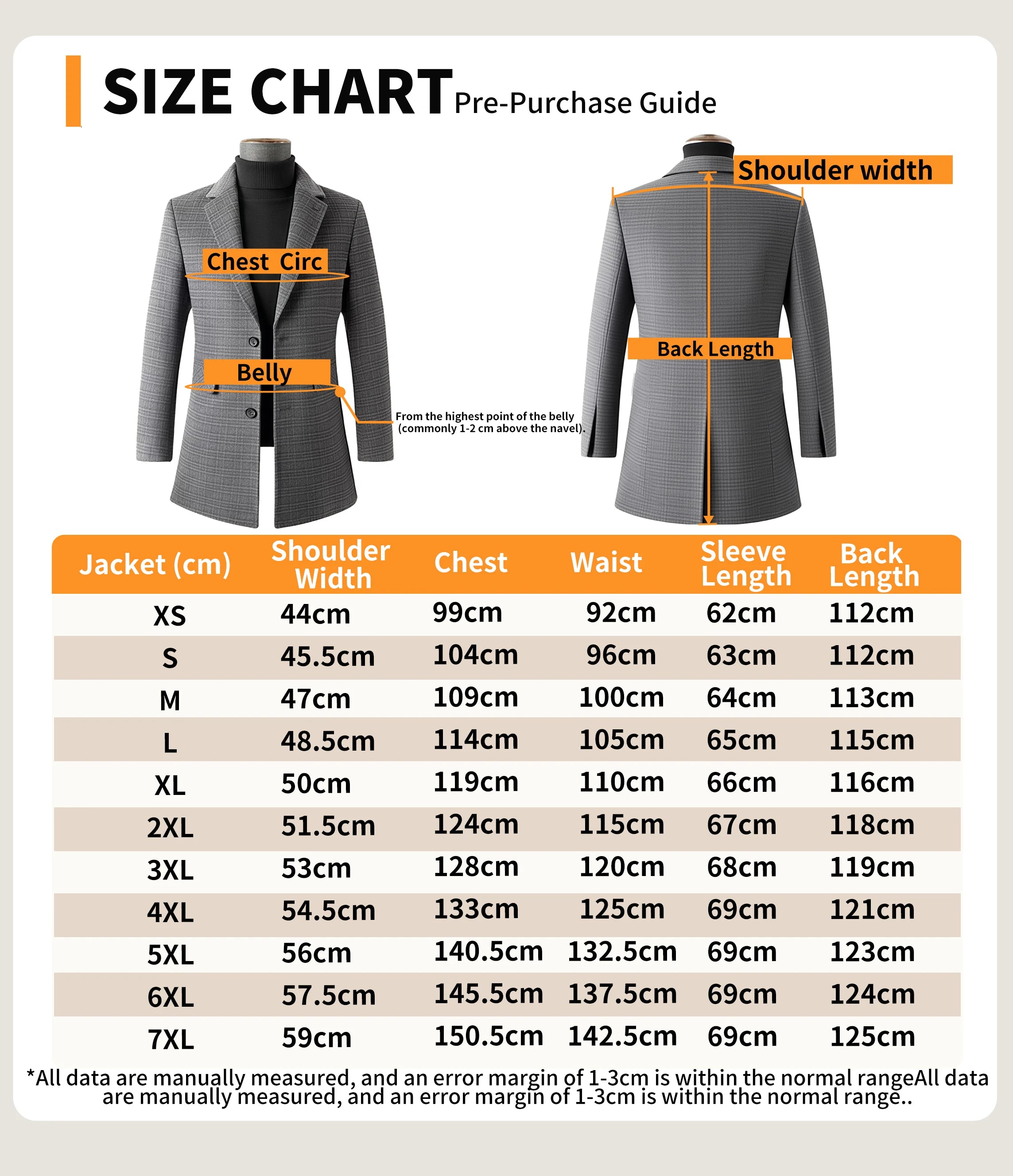 Double Breasted Peak Lapel Overcoat
