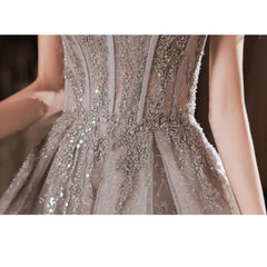 One Shoulder Fairy Style Evening Dress