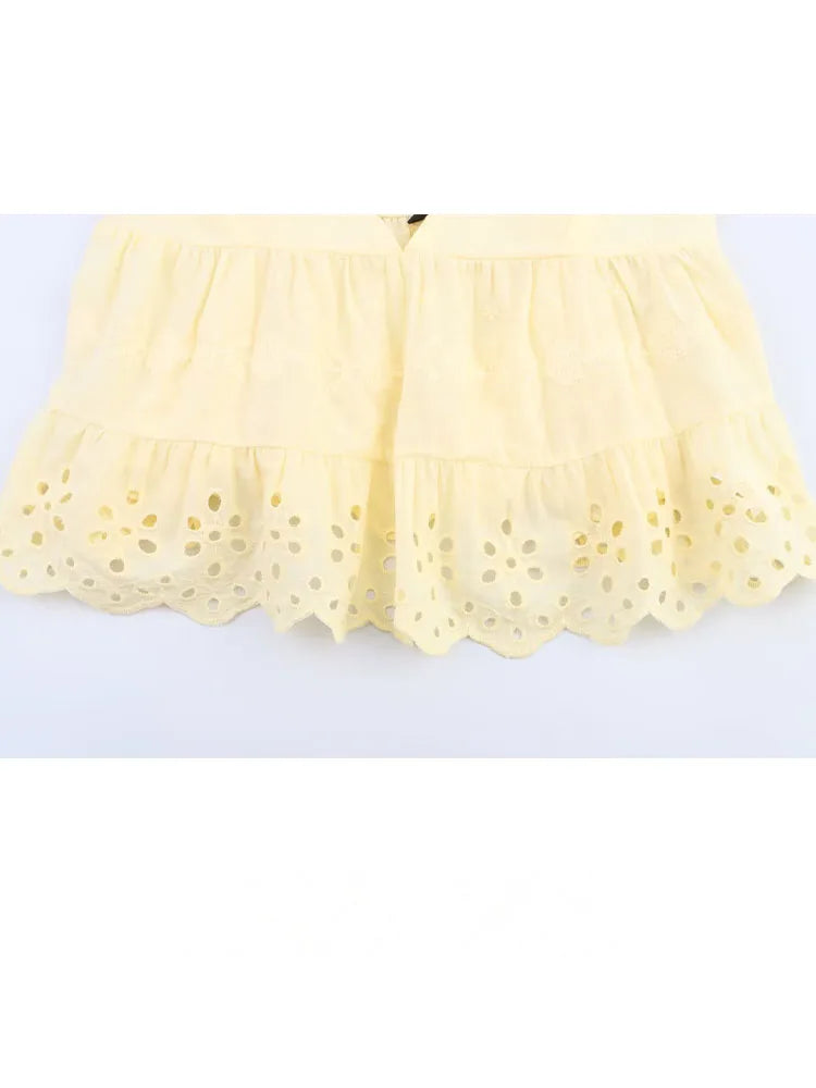 HH Women Shorts Suit Summer Sexy V-Neck Sleeveless Backless Hollow Design Top+Fashion High Waist Pleated Casual Slim Shorts