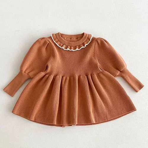 Knitted Princess Party Girls Dress