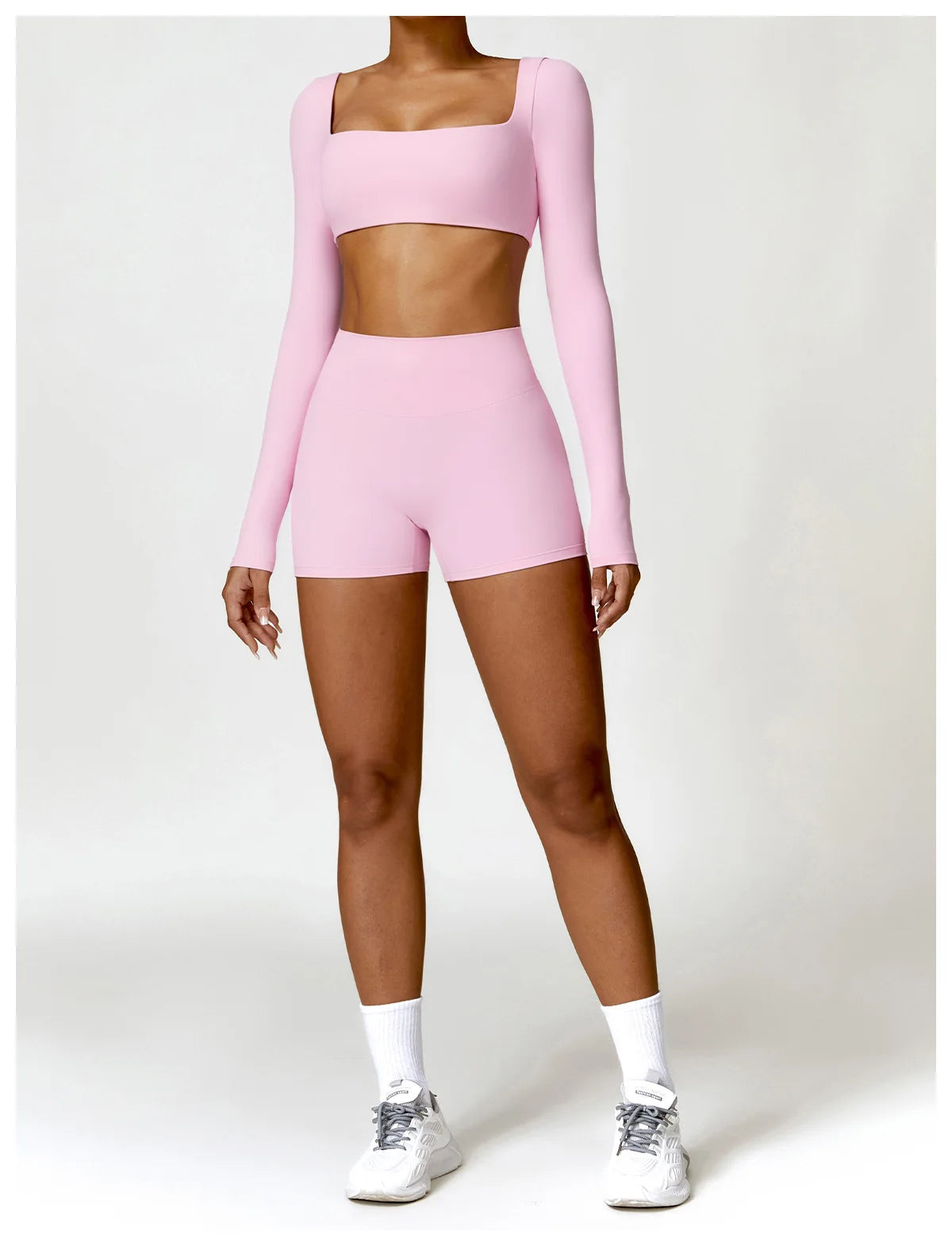 Summer 2PCS Yoga Suit Sports Set Women Quick-Dry Gym Set Women Tracksuit Running Workout Long Sleeve Sports Shirt Yoga Clothing