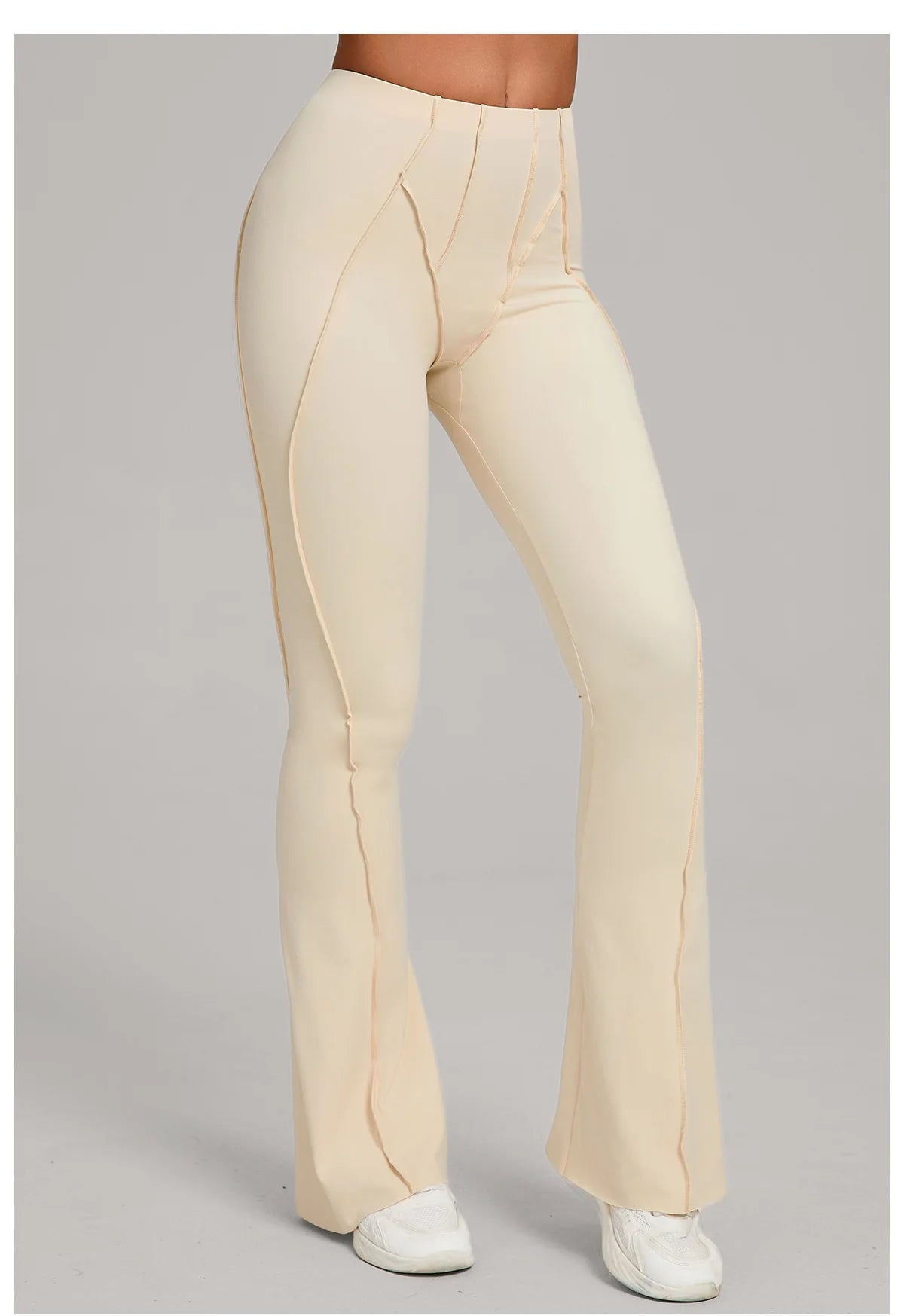 Gym Workout Women's Wide-Leg Tight-Fitting Hip-Lifting Yoga Flared Pants Dance High-Waist Flared Casual Outdoors Sports Trousers