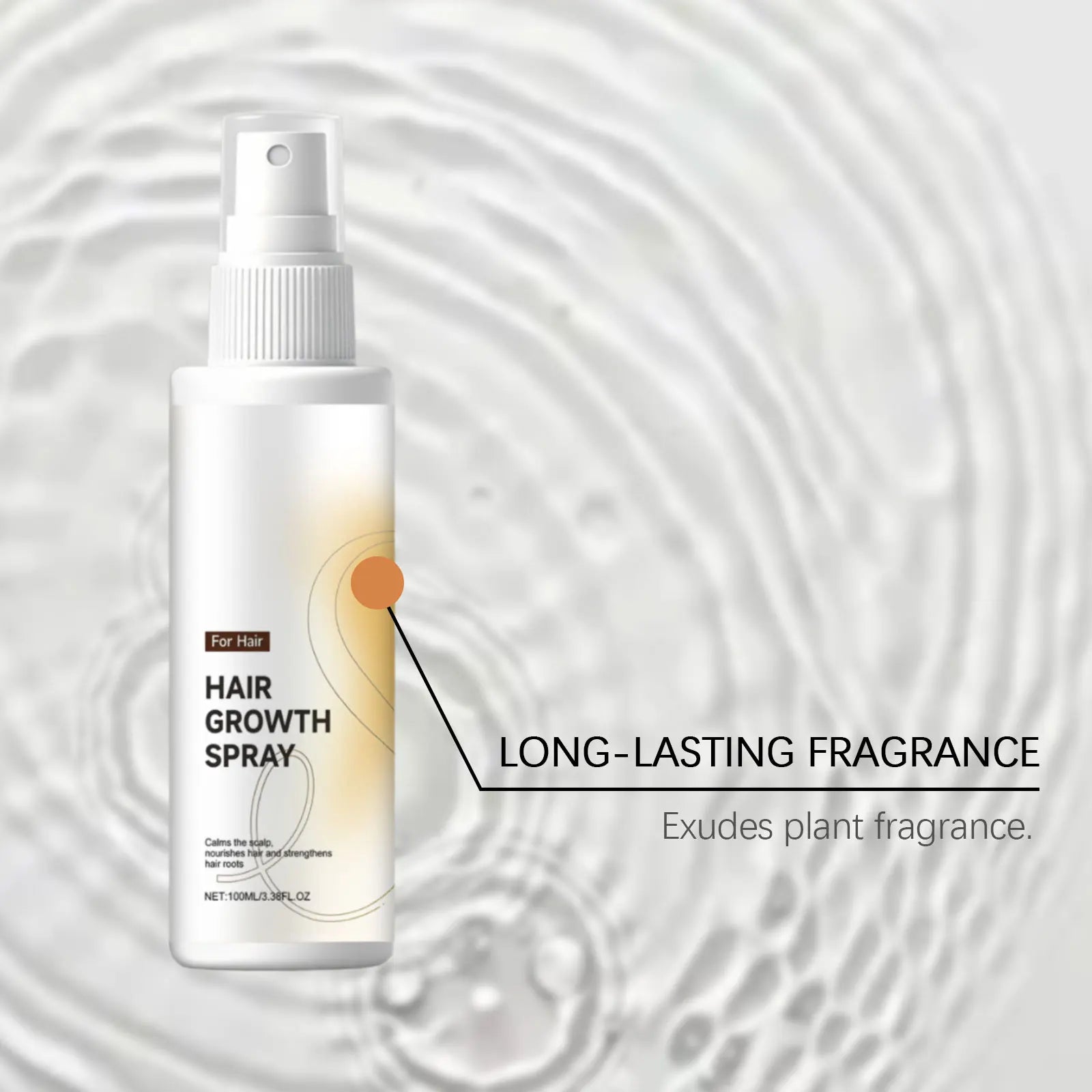 Hair Growth Spray Nourish Moisturize Scalp Plump Strengthen Follicles Reduce Hair Loss Breakage Sagging Smooth Out Frizz Essence