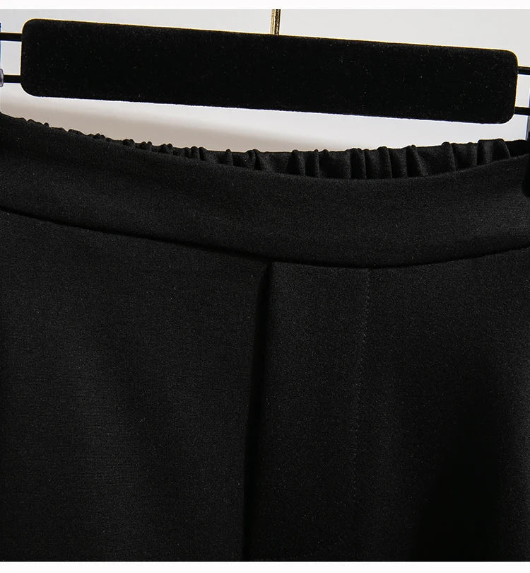 High Waist Woolen Harem Pants
