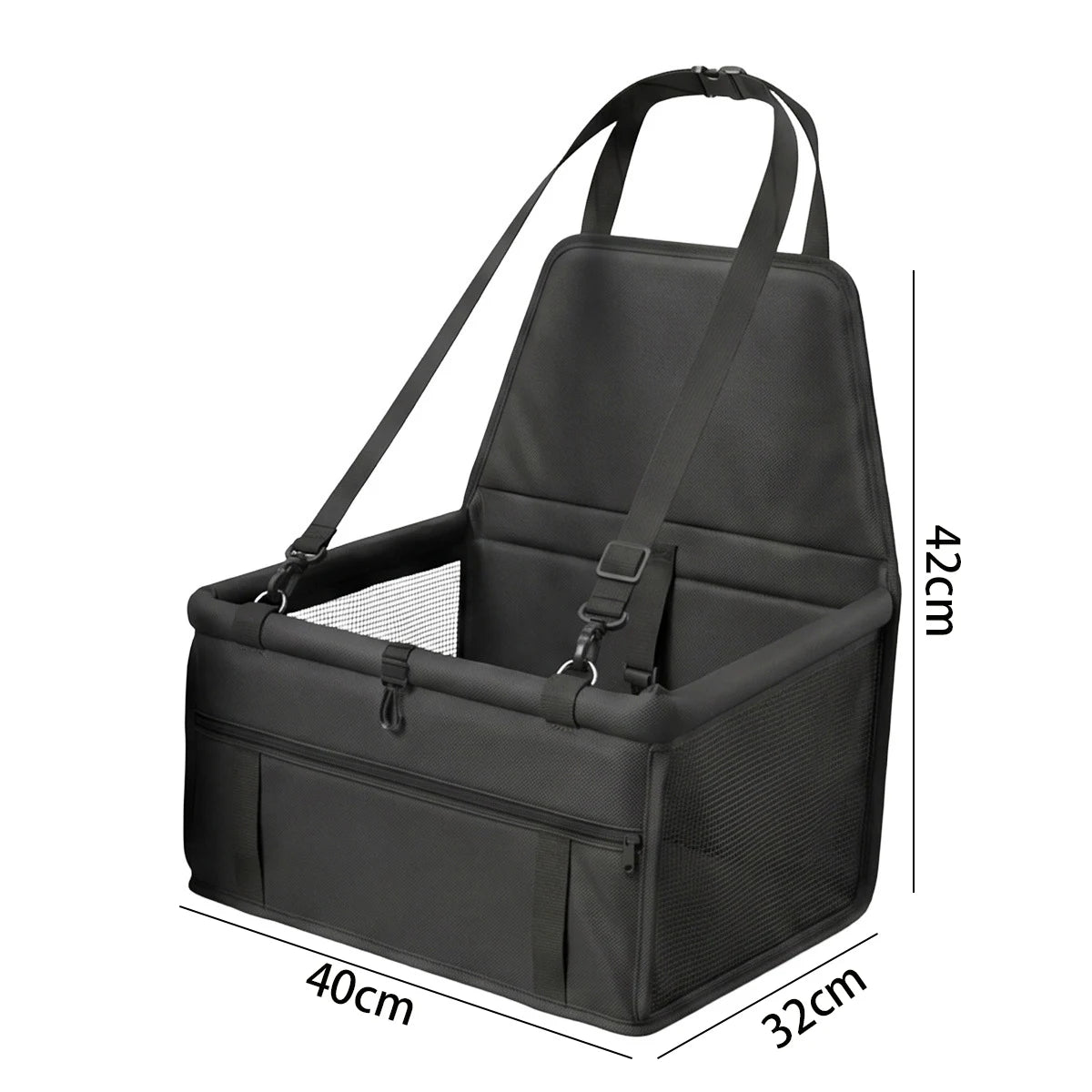 Waterproof and anti-slip pet transportation bag for cars, breathable dog travel seat cover, suitable for car seats