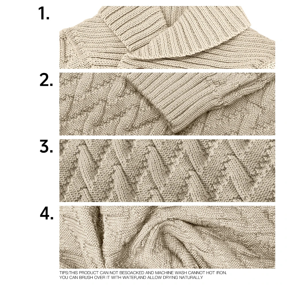 Shawl Cable Knit Pullover