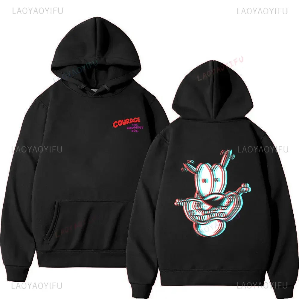 Vintage Cartoon Drop Shoulder Hoodie