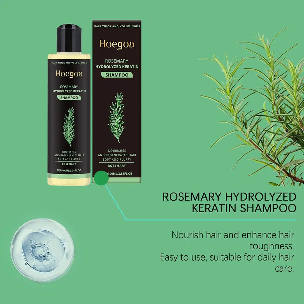 1/2PCS Rosemary Hair Growth Shampoo Organic Rosemary Oil for Hair Growth, Natural Anti Loss Thickening Shampoo for Thinning Hair