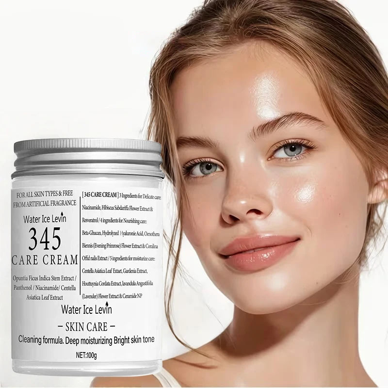 Brand 345 Face Cream Korean Skincare Skin-softening Moisturize FaceCream Gentle Repairing Suitable For Sensitive Skin Face Cream