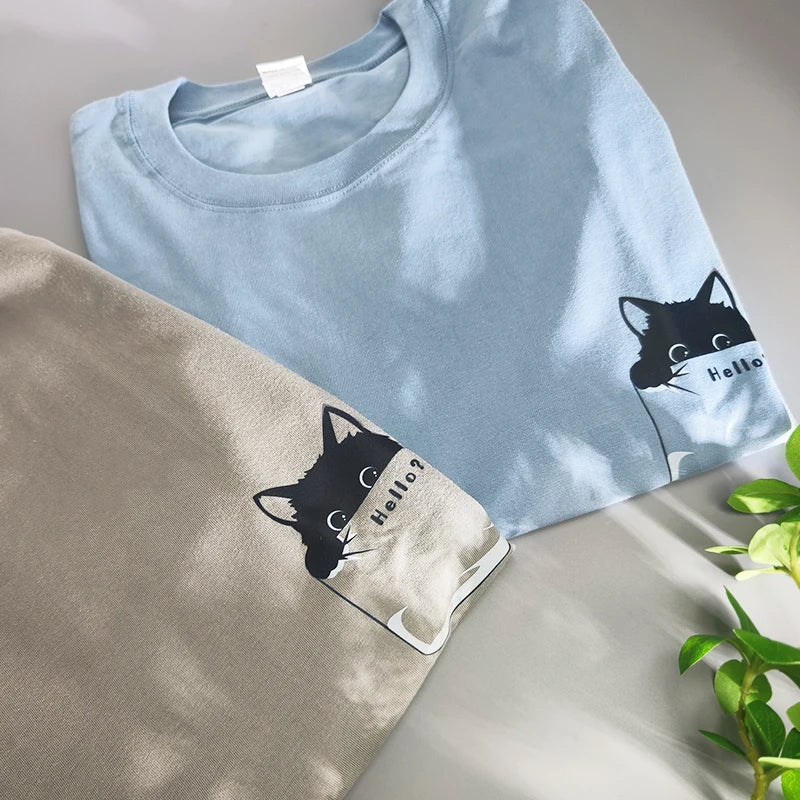 Pure Cotton Cat Graphic Tee