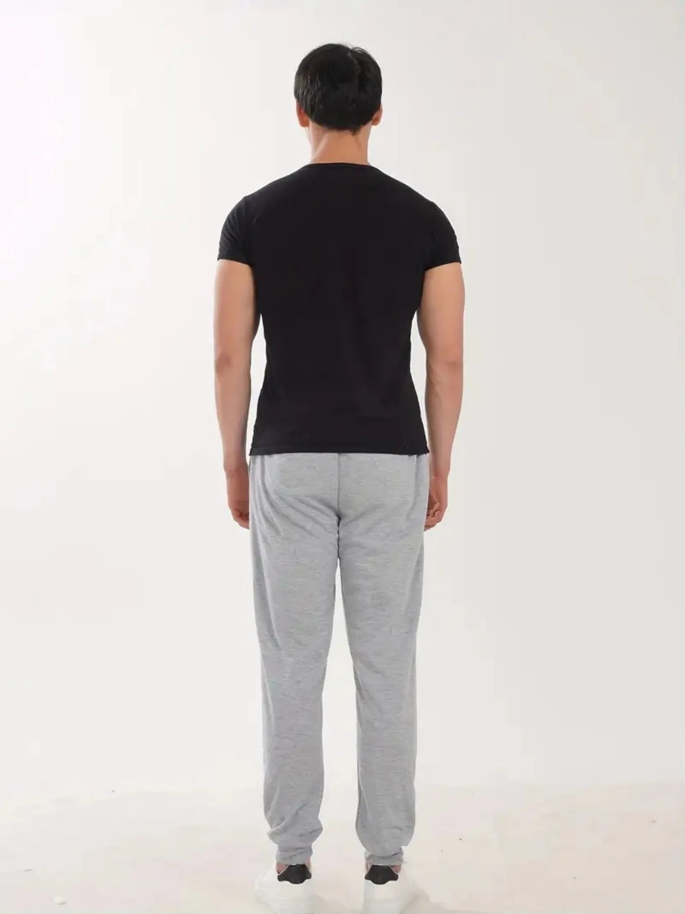 Men's 2-Pack Printed Casual Joggers, 100% Polyester, Soft Breathable Lightweight Fabric, Loose Fit Stylish Sports Trousers