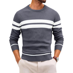 Slim Striped Knit Pullover