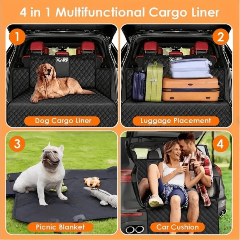 Trunk Cargo Liner for Pet,Thicken Oxford Cloth Trunk Carpet,Waterproof Anti Slip Wear-Resistant Cushion for Dog