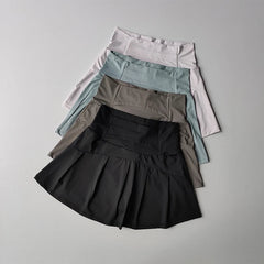 High Waist Tennis Skirt Shorts