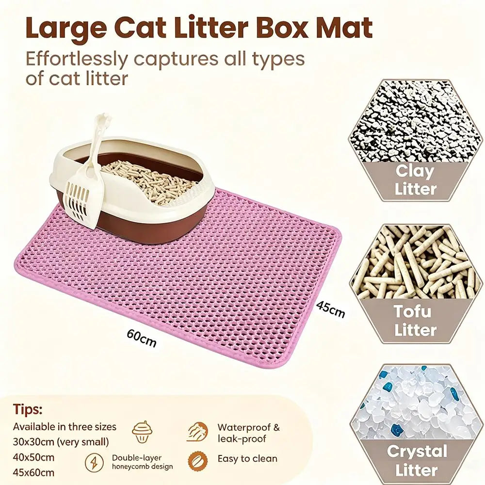 Double Layer Non-Slip Litter Mat