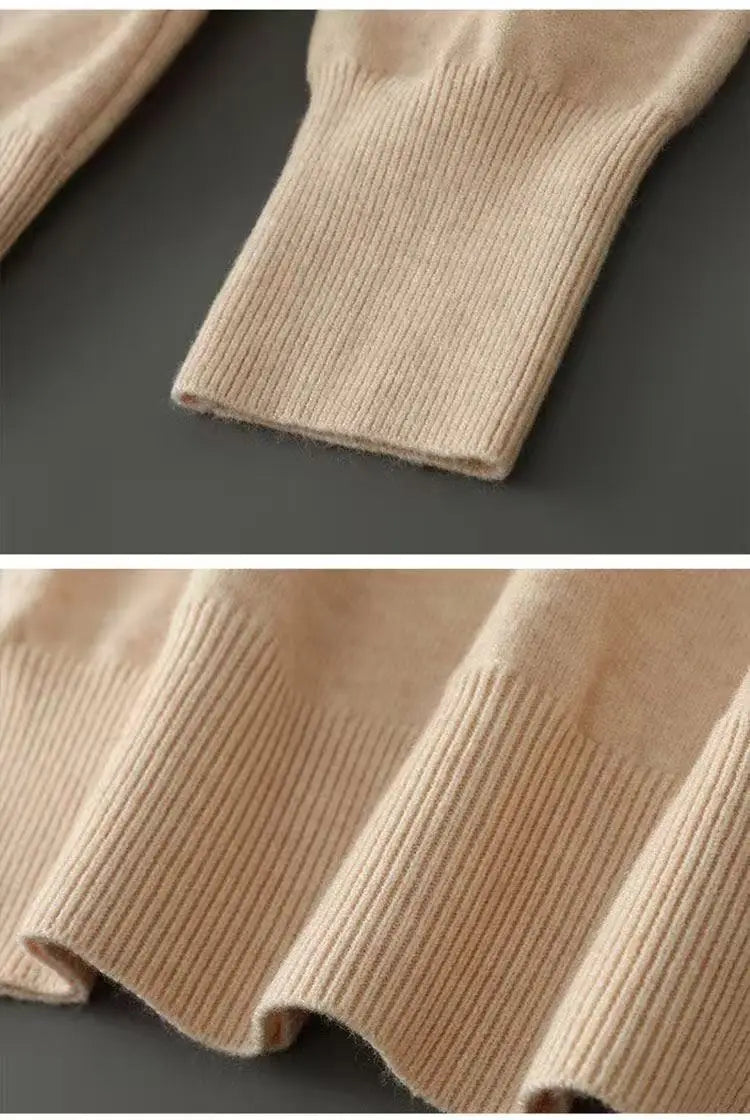 Elastic Warm Knit Pullover