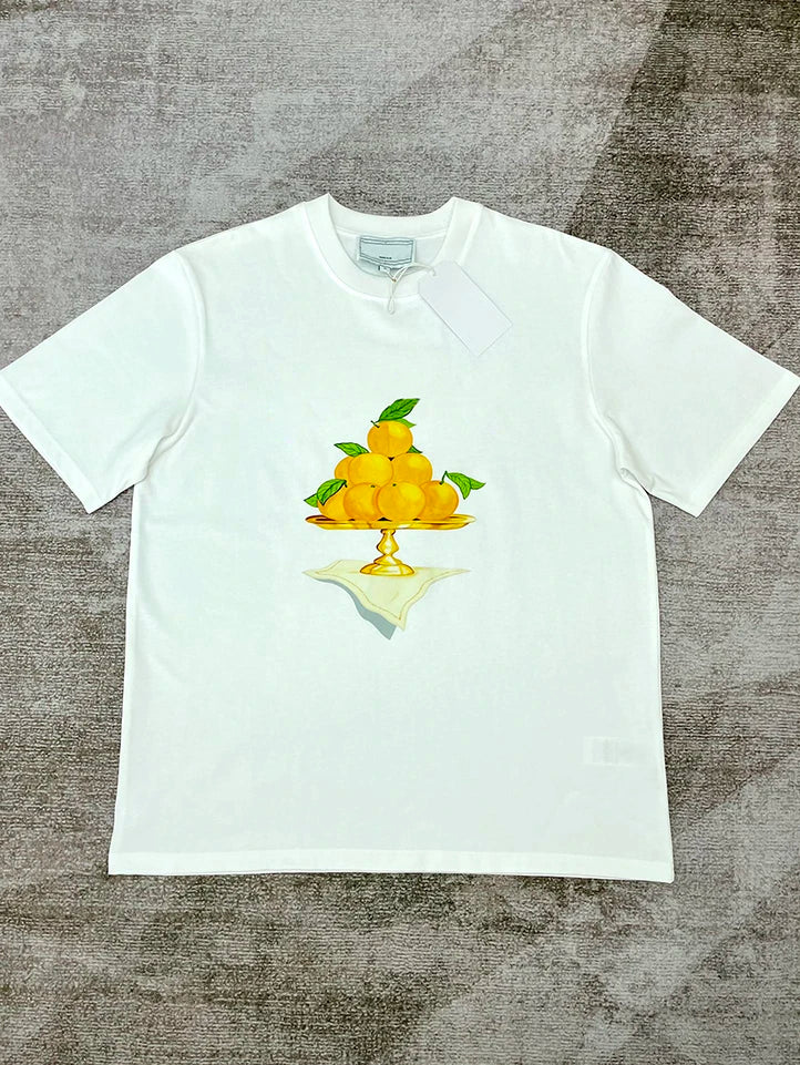 Oversized Fruit Logo Cotton Tee