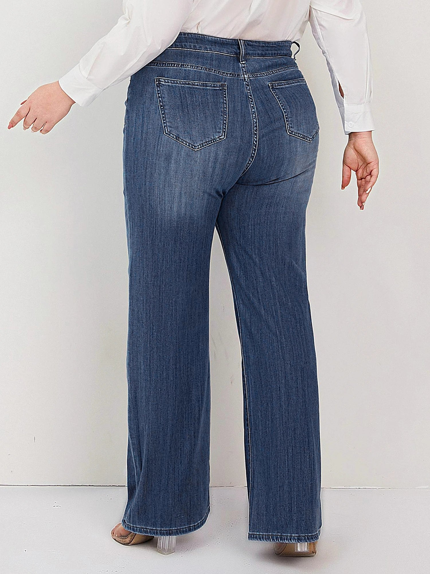 Plus Size Wide Leg Jeans
