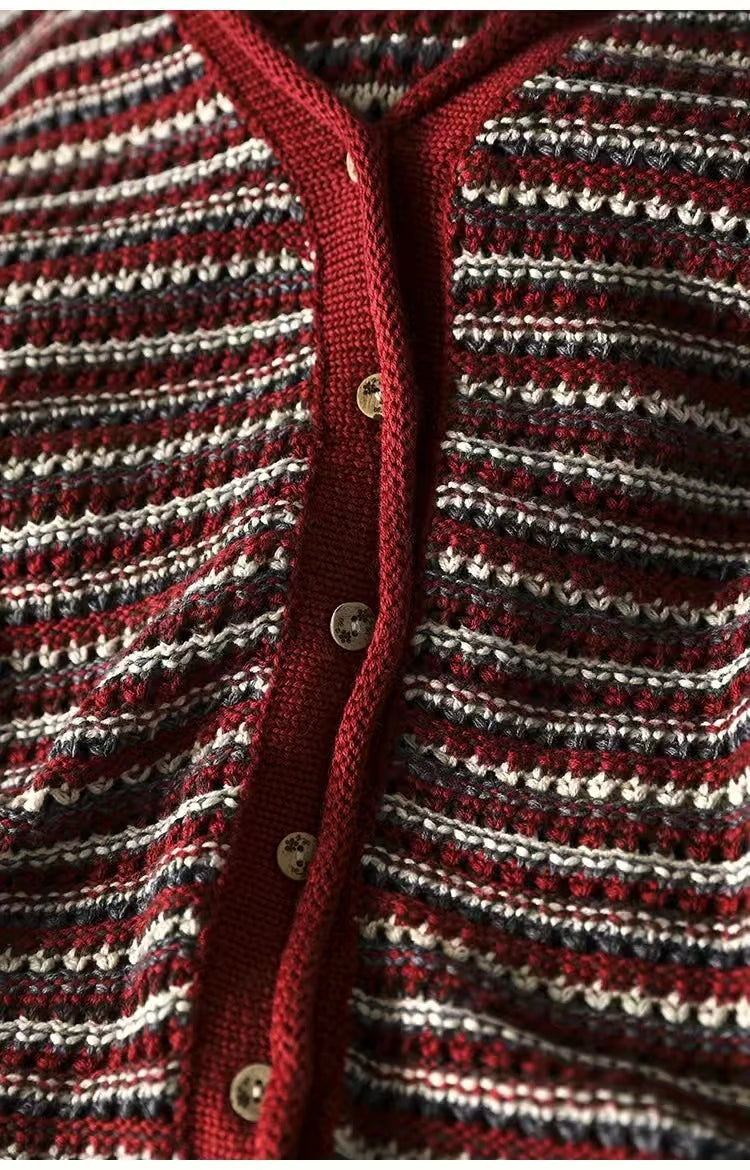 Loose Knit Winter Cardigan Sweater