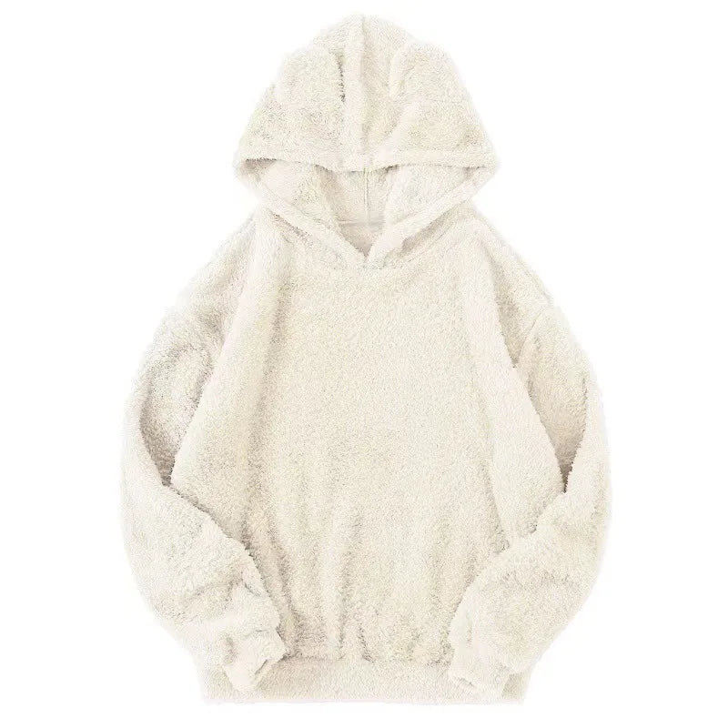 Men’s Plush Rabbit Ears Fleece Hoodie