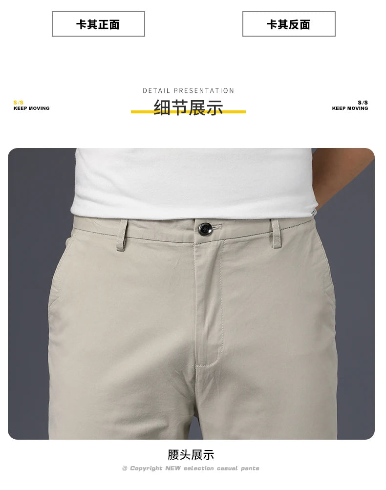 Everyday Stretch Straight Cotton Pants