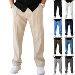 2025 New Jogger Trousers Thin Pants Men's Spring/Summer Loose Straight Leg Sports Casual Pants American Oversize Long Leg Pants