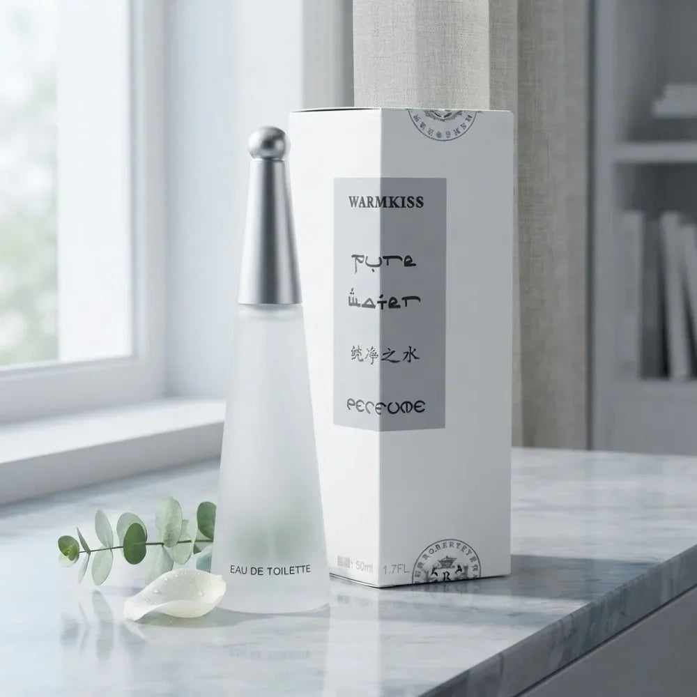 50ml Pure Water Perfume Long Lasting Clean Fresh Neutral Light Scent Matte Teardrop Bottle Daily Office Fragrance For Men Women