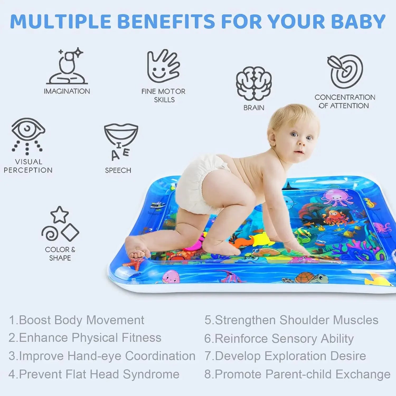 Ocean Theme Inflatable Water Playmat