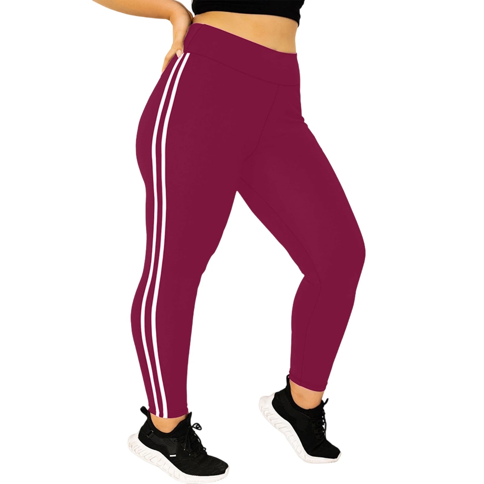 Women's Leggings Plus Size Sexy Solid Color Butt LiftingThermal High Waisted Slimming Shapewear Leggings Workout Pants Leggings