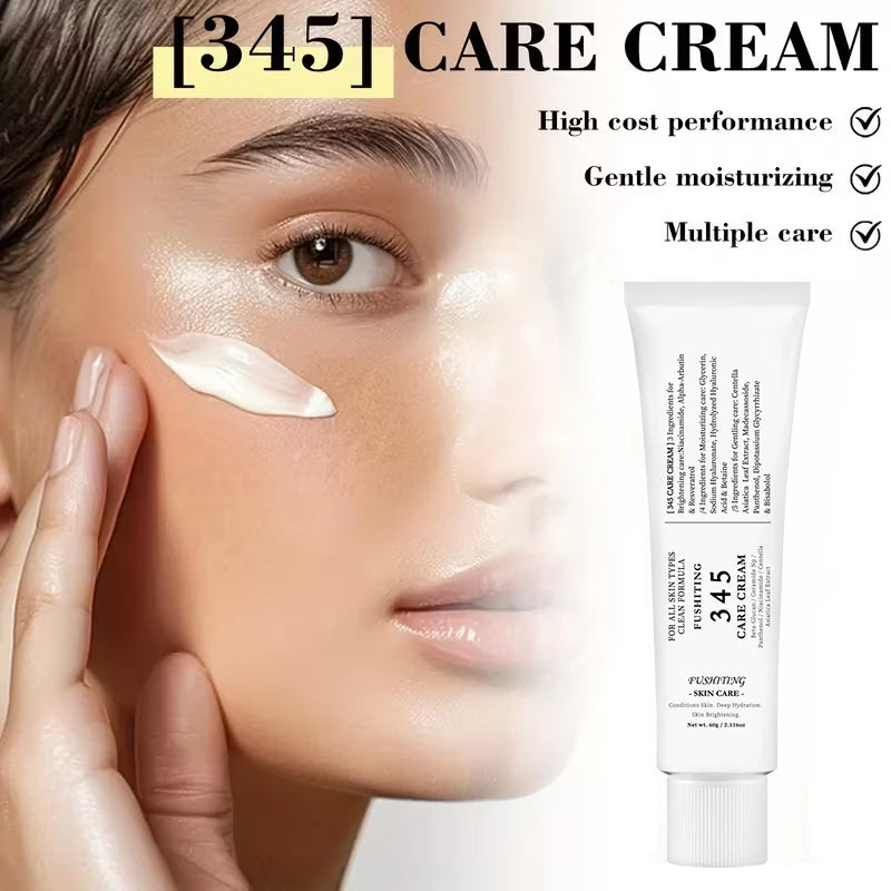 345 Skincare Set With Eye Cream Moisturizing Cream Relief Spray Hydrating Soothing Brightening For All Skin Types Sensitive Skin