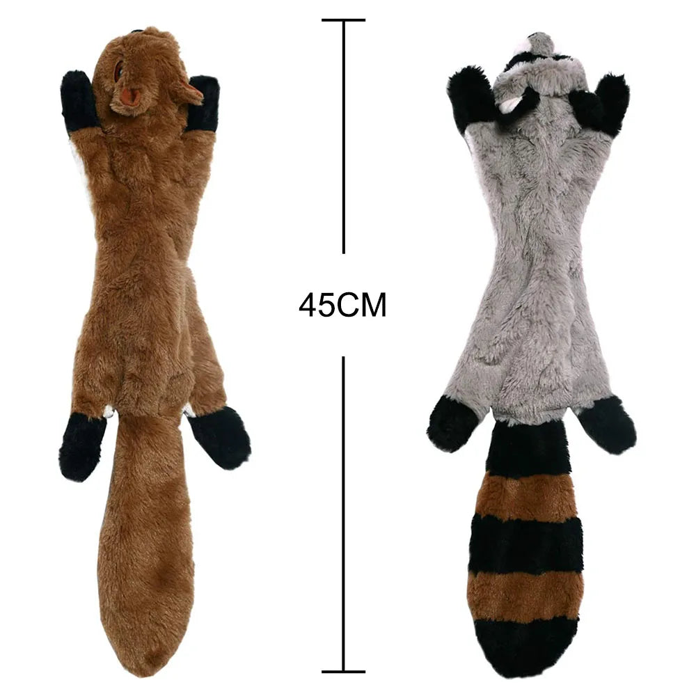 Stuffingless Crinkle Squeaker Dog Toy