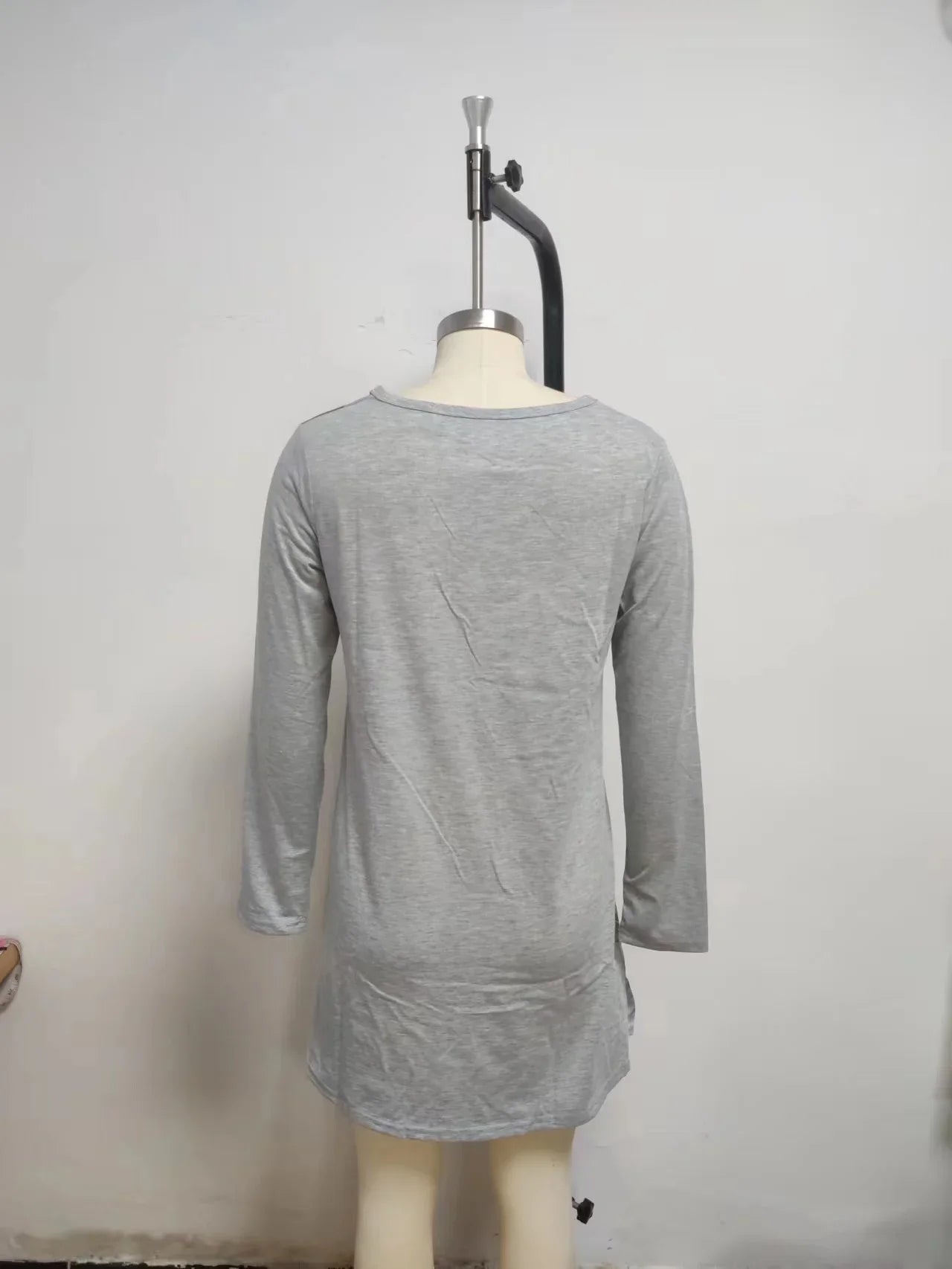 Loose Fit V-Neck Long Dress
